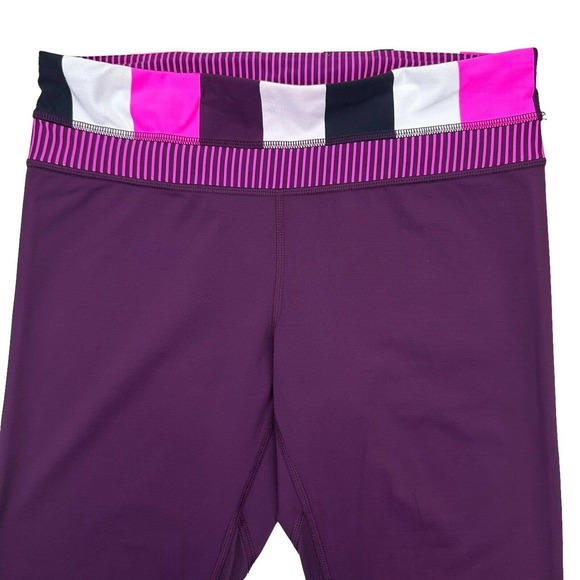 Lululemon Run Inspire Crop II Leggings Women’s Size 8 Purple Pink Colorblock - Picture 4 of 15